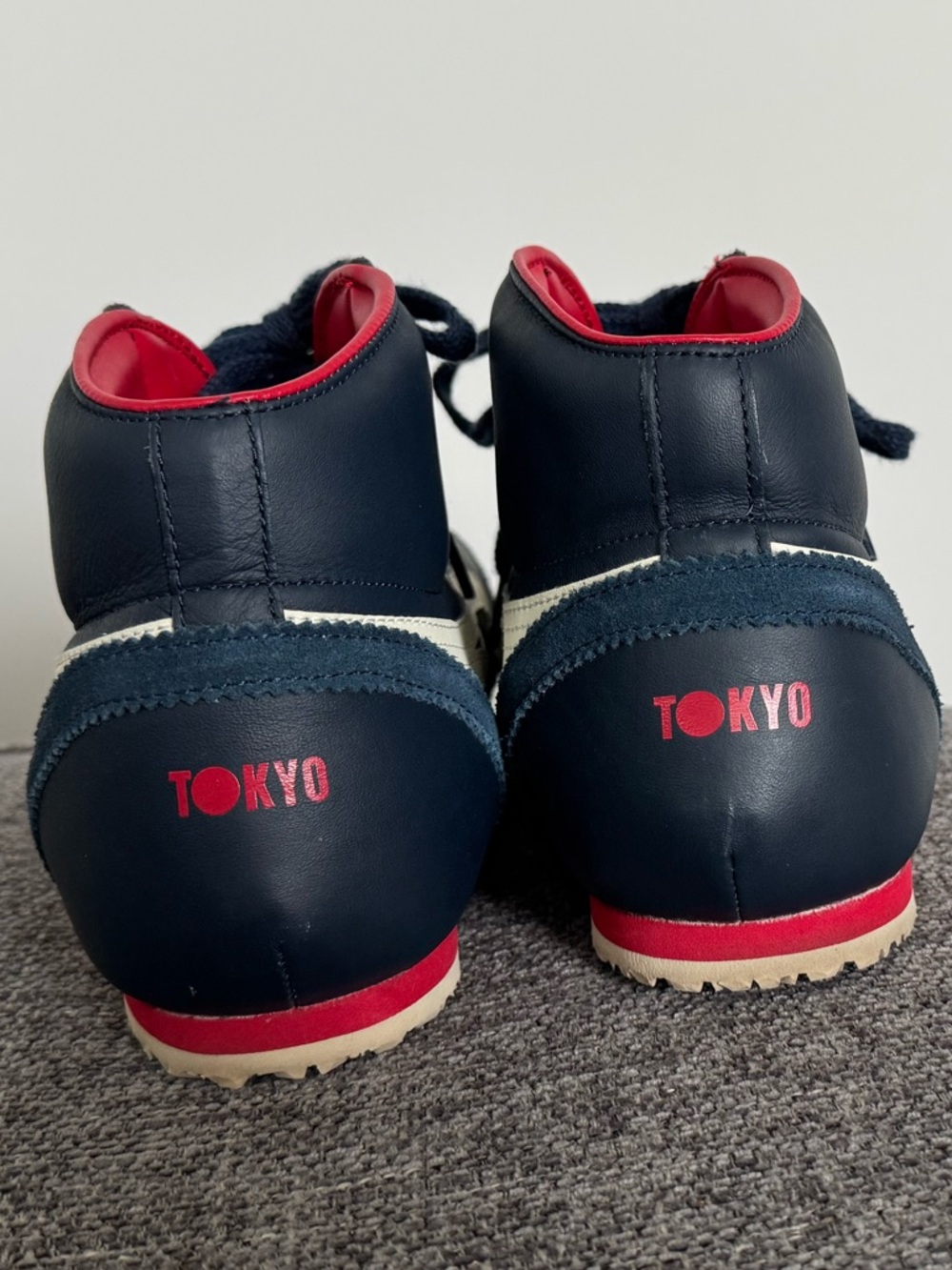 Onitsuka Tiger Mexico Mid Runner — Navy/White/Red, Men’s 11, NWOT - Picture 7 of 9